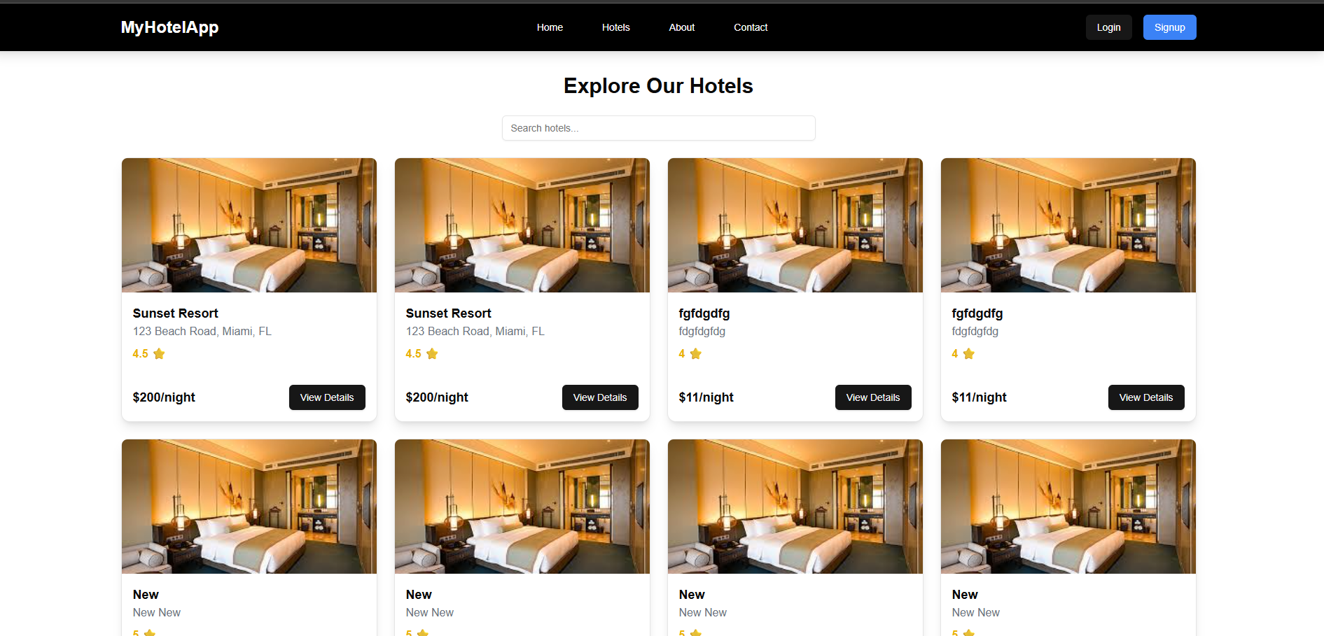 Hotel Management System – Frontend
